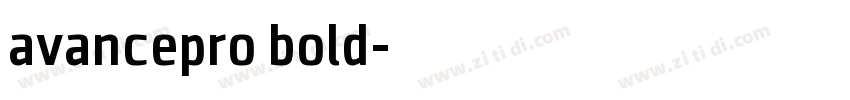 avancepro bold字体转换